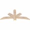 Ekena Millwork Alberta Smooth Timber Gable Bracket, Douglas Fir, 60"W x 30"H x 1 1/2"D x 5 1/2"F, 12/12 Pitch GBW060X30X0206ALB00SDF - alternate 4